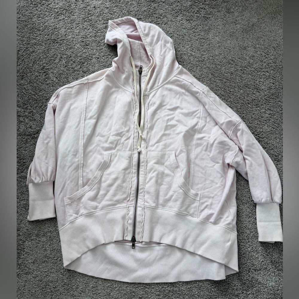 Free People zip up sweatshirt